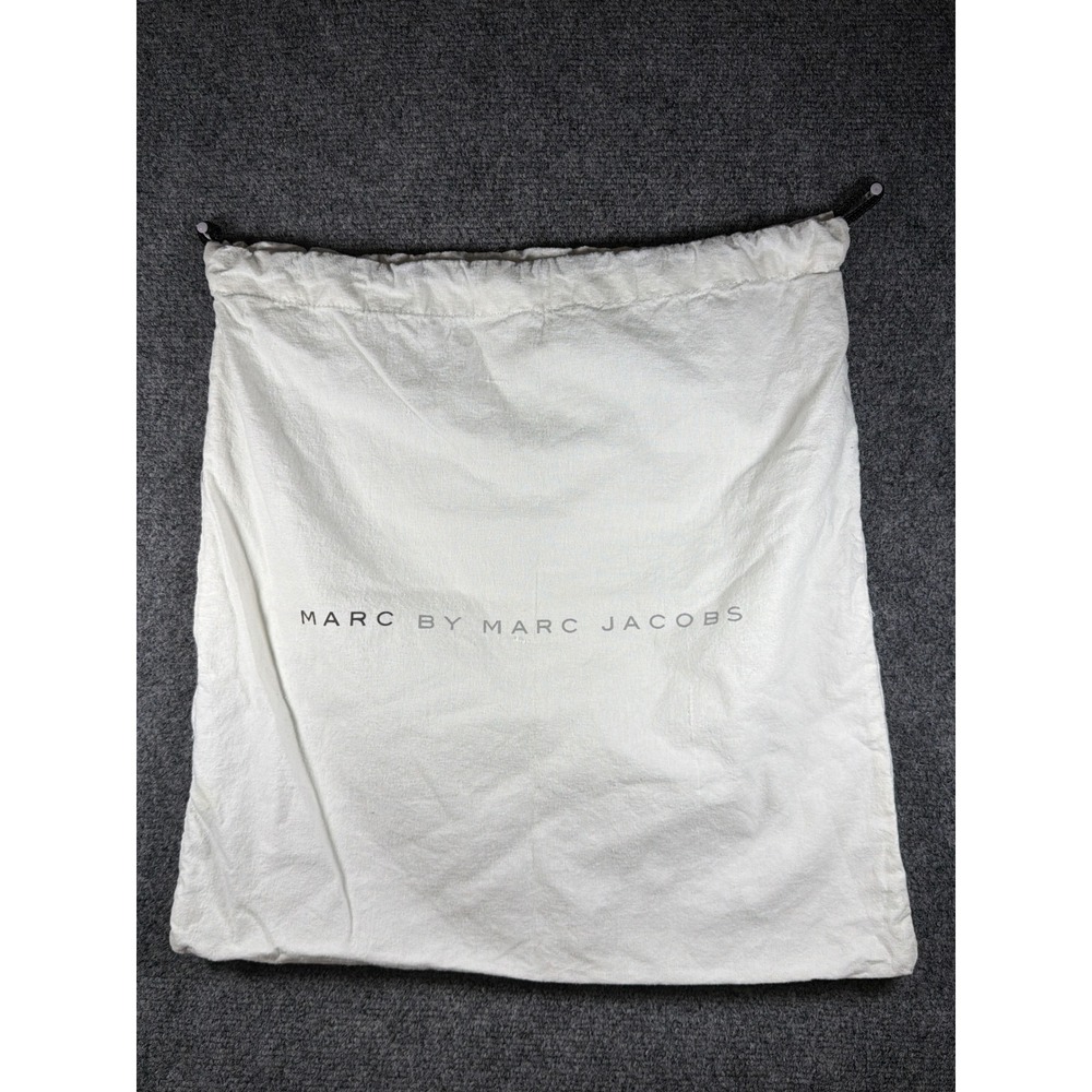Marc by Marc Jacobs White Drawstring Dust Bag Large‎ Handbag Storage